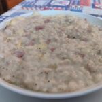 Risotto con mele, speck e taleggio