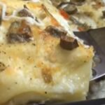 Lasagna bianca ai carciofi con besciamelle di ricotta