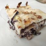 Lasagna con radicchio, zola e noci